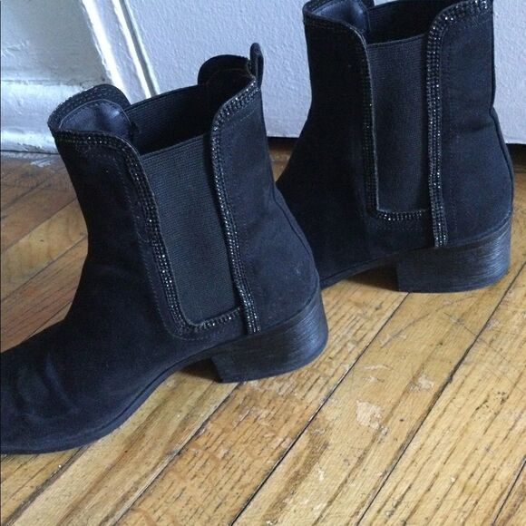 Kenneth Cole reaction 7.5 ankle boots black bling - Picture 5 of 11